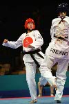 Canada's Dominique Bosshart competes in the Taekwondo event of the 2000 Sydney Olympic Games. (CP PHOTO/ COA)