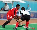 Canada's Ronnie Jagday playing field hockey at the 2000 Sydney Olympic Games. (CP Photo/ COA)