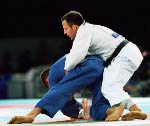 Canada's Keith Morgan in combat during the Judo portion of the Sydney 2000 Olympic Games. (CP PHOTO/ COA)