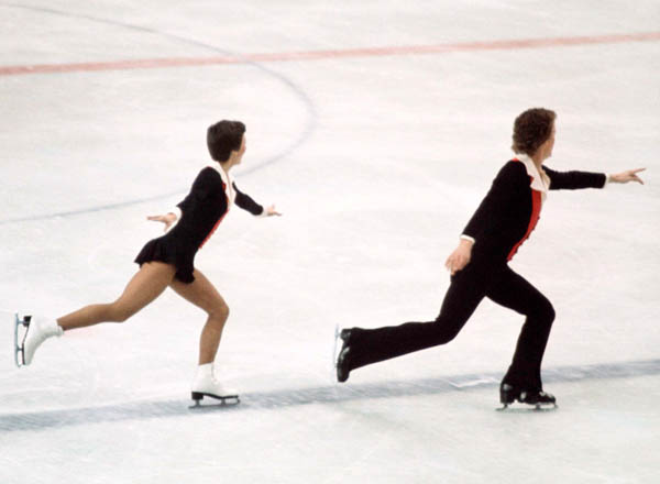 Canada's Candace Jones and Donald Fraser compete in the pairs figure skating event at the 1976 Winter Olympics in Innsbruck. (CP Photo/COA)