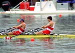 Canada's Mike Forgeron competing in the men's 8+ rowing event at the 1992 Olympic games in Barcelona. (CP PHOTO/ COA/Ted Grant)