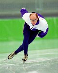 Canada's Patrick Kelly participates in the long track speed skating event at the 1994 Lillehammer Winter Olympics. (CP Photo/ COA/F. Scott Grant)