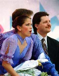 Canada's Jamie Sal and Jason Turner compete in the pairs figure skating event at the 1994 Lillehammer Winter Olympics. (CP Photo/COA/F. Scott Grant)