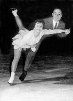 Canada's Barbara Wagner and Robert Paul celebrate their gold medal in the figure skating event at the 1960 Squaw Valley Olympics. (CP Photo/COA)