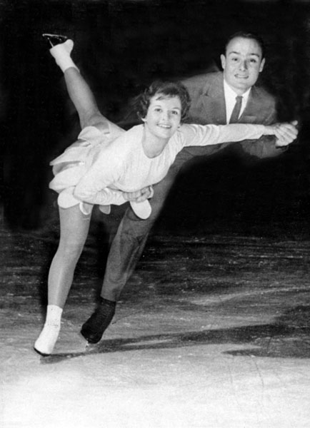 Canada's Barbara Wagner and Bob Paul competing in the figure skating event at the 1960 Squaw Valley Olympics. (CP Photo/COA)