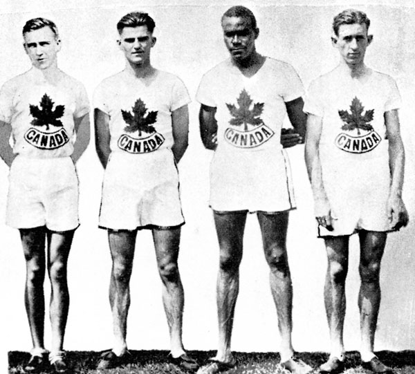 Canada's men's relay team participates at the 1928 Amsterdam Olympics. (CP Photo/COA)