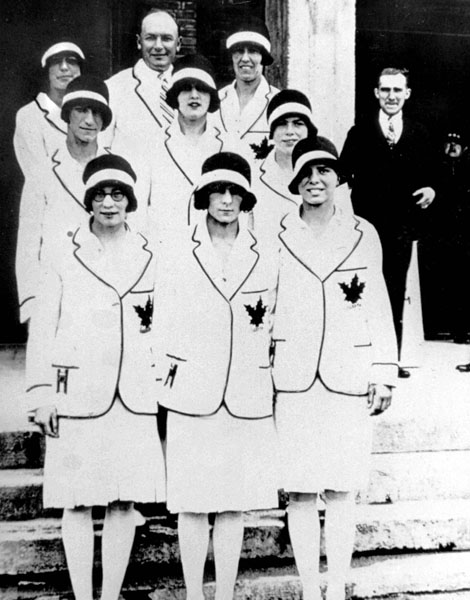 Canada's women's team at the 1928 Amsterdam Olympics. (CP Photo/COA)