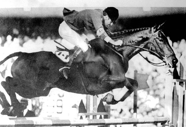 Canada's Jim Elder competing in the equestrian event at the 1968 Mexico City Olympics. (CP Photo/COA)