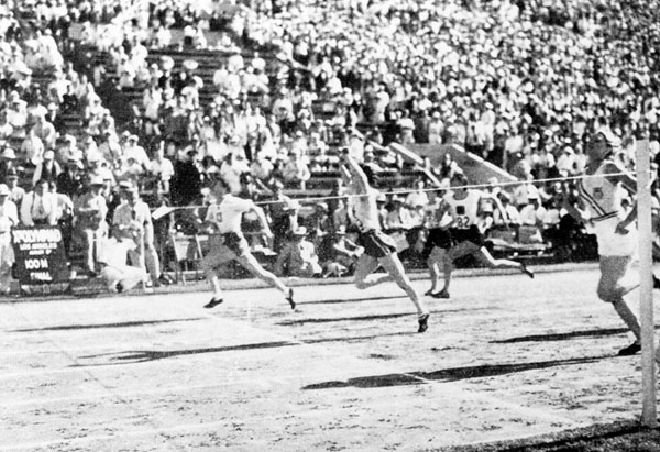 Canada's Hilda Strike participates in the women's athletics event at the 1932 Los Angeles Olympics. (CP Photo/COA)