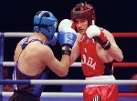 Canada's Mark Simmons competes in the boxing event at the 2000 Sydney Olympic Games. (CP Photo/ COA)