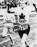Canada's Jean Thompson competes in an athletics event at the 1928 Amsterdam Olympics. (CP Photo/COA)