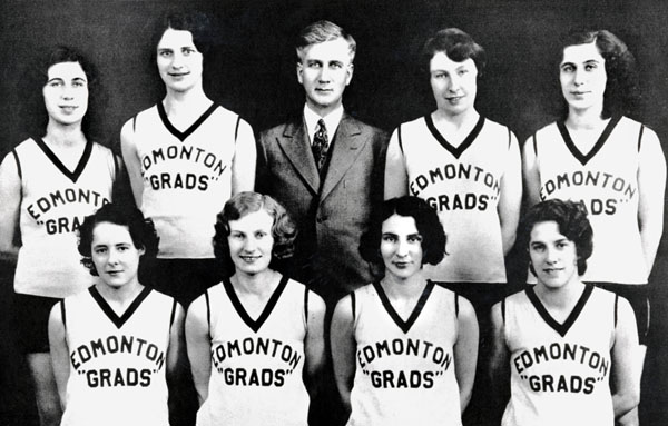 Canada's  women's basketball team, the Edmonton 