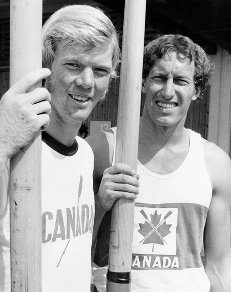 Canada's Edgar Smith and Richard Symsyk participate in a rowing event at the 1972 Munich Olympics. (CP Photo/COA)
