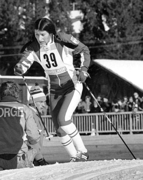 Canada's Shirley Firth competes in the cross country ski event at the 1976 Innsbruck Winter Olympics . (CP Photo/COA)