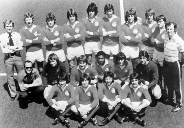Canada's soccer team participate at the 1976 Olympic games in Montreal. (CP Photo/ COA)
