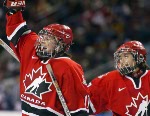 Canada's Dana Antal, part of the women's hockey team at the 2002 Salt Lake City Olympic winter  games. (CP Photo/COA)