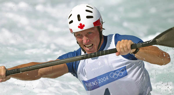 Canada's David Ford of Edmonton in kayak semi-final action at the Athens Olympics, Friday, August 20, 2004. Ford finished fourth in the final. (CP PHOTO/COC-Mike Ridewood)
