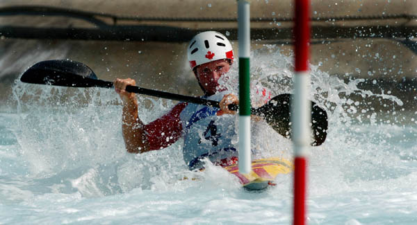 David Ford of the Canadian Canoe/Kayak team practices prior to the Athens 2004 Summer Olympic Games August 12, 2004. (CP PHOTO 2004/Andre Forget/COC)