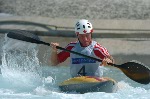 Canada's Steven Jorens, Richard Dober, Ryan Cuthbert and Andrew Willows paddle in the K4 1000m final in Schinias at the 2004 Summer Olympic Games in Athens, Greece, on Friday, August 27, 2004. Canada's team came in ninth. (CP PHOTO 2004/Andre Forget/COC)
