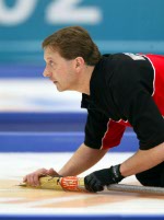 Canada's Don Walchuk, part of the men's curling team at the 2002 Salt Lake City Olympic winter  games. (CP Photo/COA)