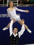 Canada's Jacinthe Lariviere and Lenny Faustino, part of the figure skating team at the 2002 Salt Lake City Olympic winter  games. (CP Photo/COA)