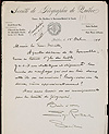 Lettre de la Société de géographie de Québec demandant des renseignements sur des naufrages survenus à l'île de Sable, 15 octobre 1910