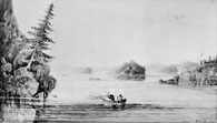 Fort Chipewyan, Lake Athabasca, Alberta, Sir George Back (1796-1878), ca. 1832