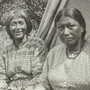 Photograph of an identified mother and daughter, Matachewan Reserve, July 1906