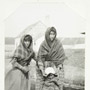 Photograph of three unidentified First Nations girls, New Brunswick House, July 1906