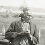 Photograph of an Aboriginal man, Shabokesichk, at Long Lake, July 1906