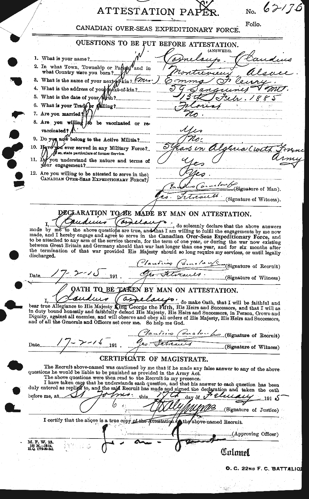 New Zealand Air Force Personnel Records
