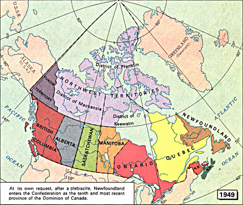 Canadian Confederation. Provinces and Territories. Newfoundland