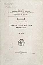 Cover of cookbook, IROQUOIS FOODS AND FOOD PREPARATION