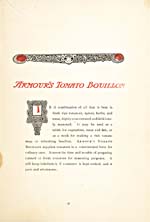 Page 33 du livre de cuisine CULINARY WRINKLES: PRACTICAL RECIPES FOR USING ARMOUR'S EXTRACT OF BEEF vantant les mérites du bouillon de tomates Armour