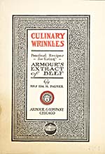 Page de titre du livre CULINARY WRINKLES: PRACTICAL RECIPES FOR USING ARMOUR'S EXTRACT OF BEEF