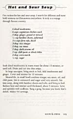 Page 105 du livre de cuisine THE VEGETARIAN MANIFESTO donnant une recette de soupe aigre et épicée