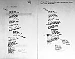 Pages manuscrites du _Journal de Penang_ de Daphne Marlatt