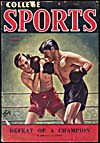Cover of pulp magazine, COLLEGES SPORTS, volume 1, number 2 (March 1942)