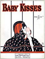 Illustrated cover of the sheet music for BABY KISSES, by Felix Lewis