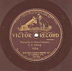 Ten-inch brown disc with the VICTOR GRAND PRIZE label, circa 1905