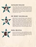 Page [2] de la brochure faisant la promotion du Canadian Trio sur laquelle se trouvent une photo et une biographie de chaque interprète