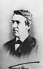 Photograph of Thomas Edison, taken around the time he invented the phonograph