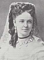 Photo d'Emma Albani à ses débuts à l'opéra en avril 1870