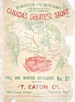 Cover image from T. Eaton Co. Catalogue [English edition]  Fall-Winter, no. 39, 1897-98