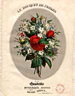 Illustrated cover of the sheet music for LE BOUQUET DE PERLES, by Henry Prince