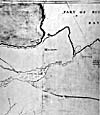 Section of a map: from "A Map of the North West Parts of America...," by Alexander Henry, [1775-1776]