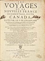 Image: Title page of Champlain's 1632 account