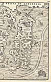 Carte du XVIe siècle montrant des secteurs riches en morue