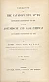 Élément graphique : Page de titre du récit qu'a écrit Hind de ses voyages de 1857 et de 1858
