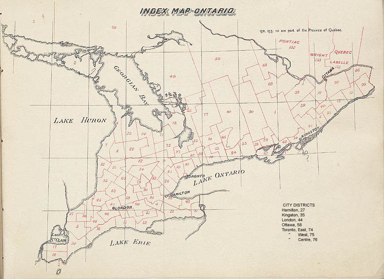 Map of Ontario